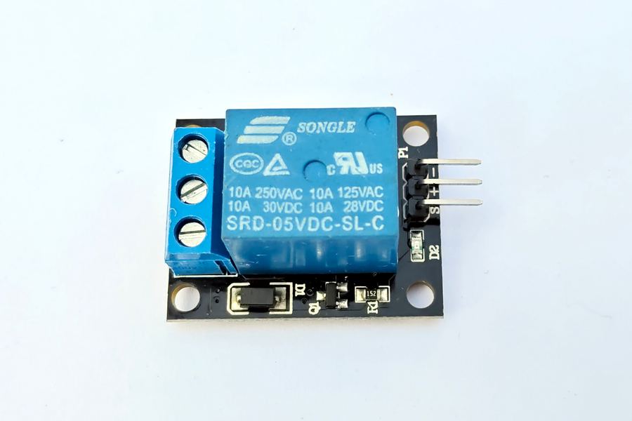 Sơ đồ đấu nối module relay 1 kênh