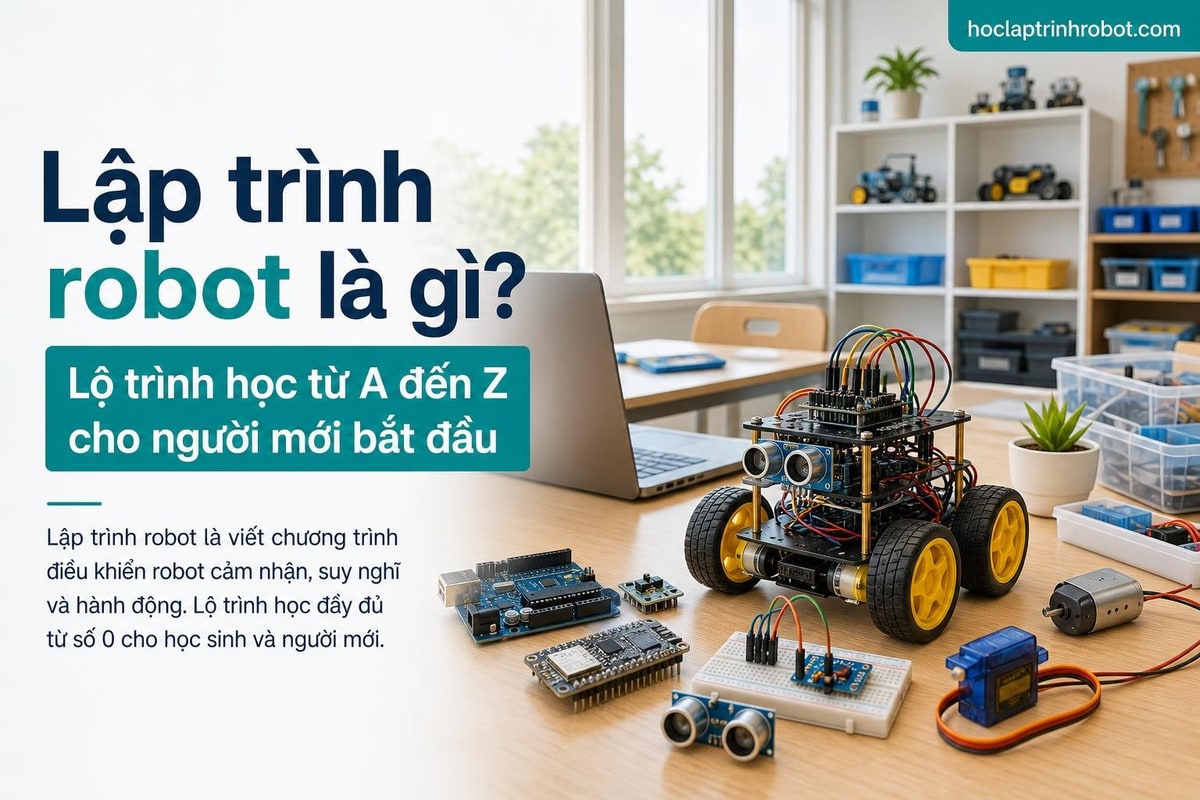 Lập trình robot là gì? Lộ trình học từ A đến Z cho người mới bắt đầu