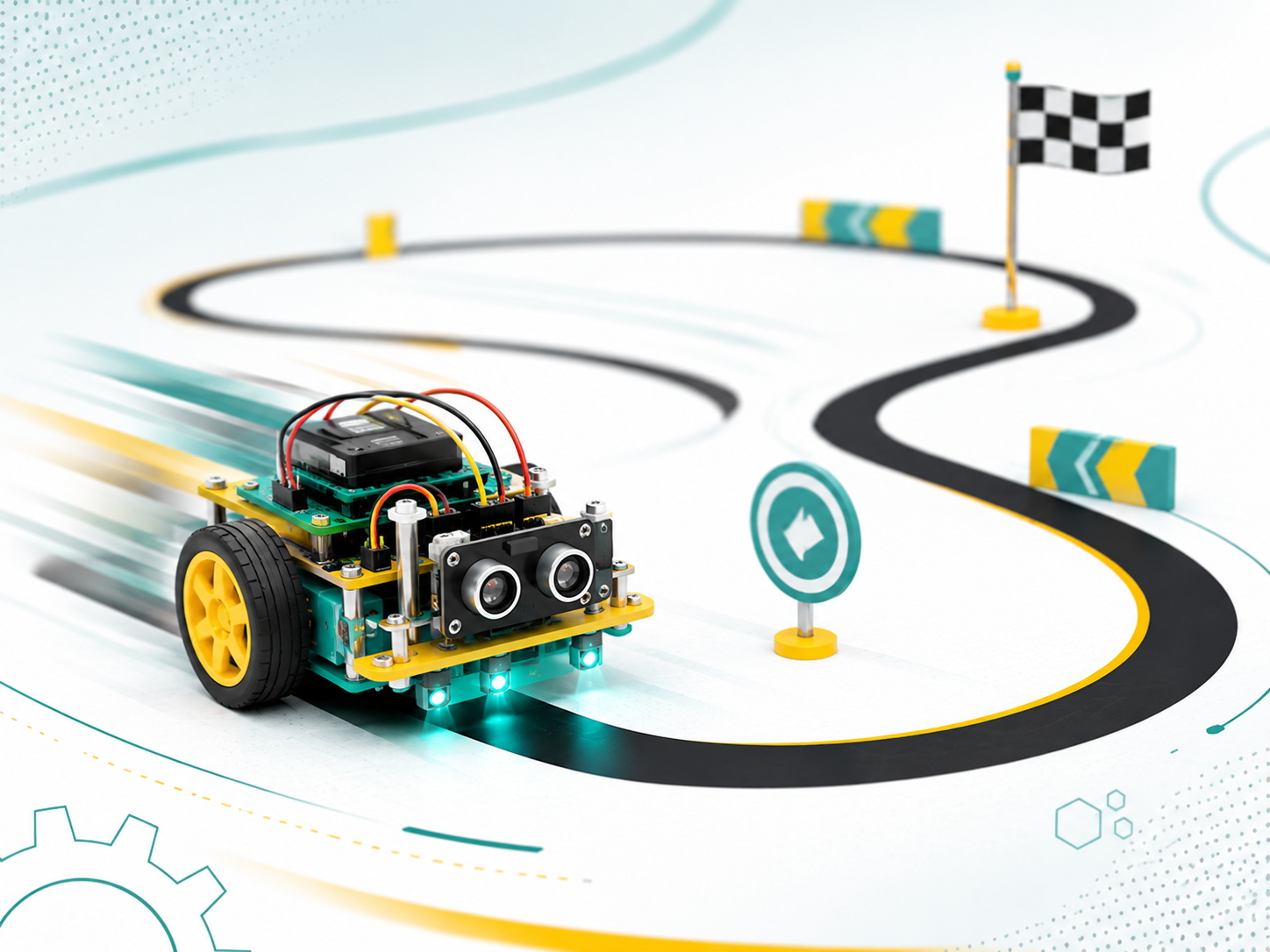 Cách robot dò line hoạt động