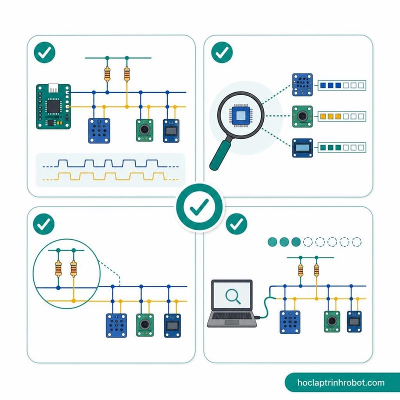 Cheat sheet giao tiếp I2C cơ bản