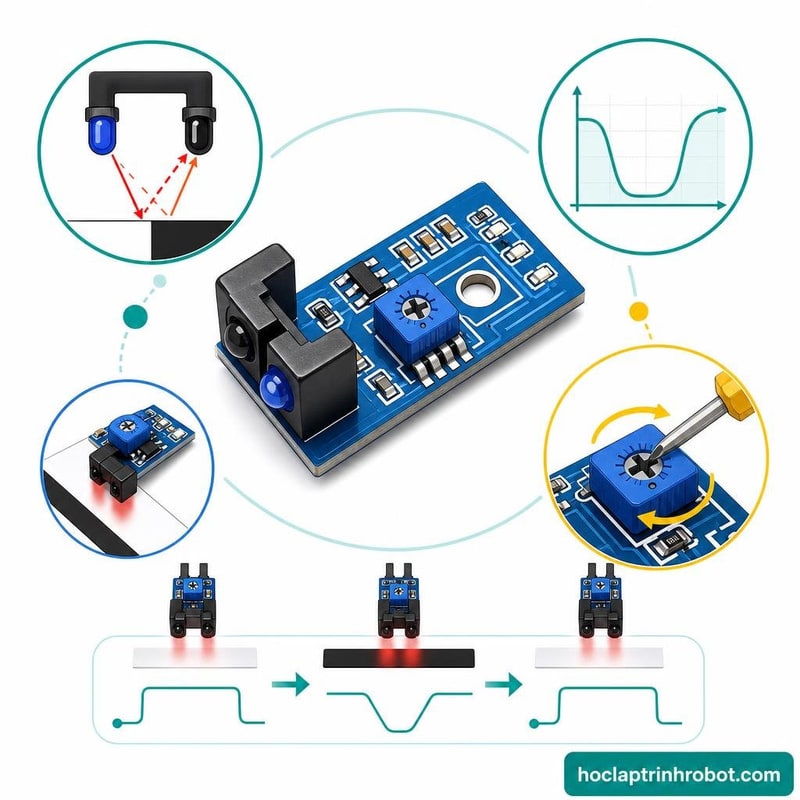 Datasheet nhanh cảm biến dò line hồng ngoại