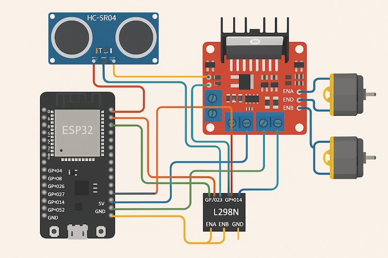 Lập trình & Điều khiển Động Cơ – Bài 5: Cảm biến vật cản cho xe robot (Tự dừng khi gặp chướng ngại vật)